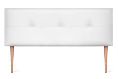 Cabecero de cama tapizado beige
