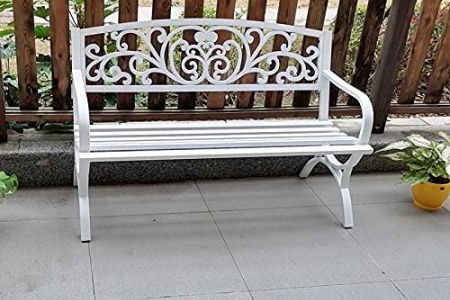 Banco exterior blanco
