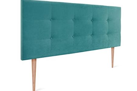 Cabecero cama color turquesa