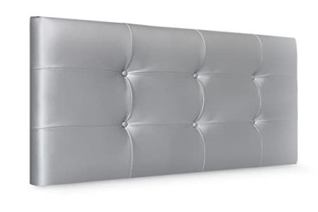 Cabecero cama plateado