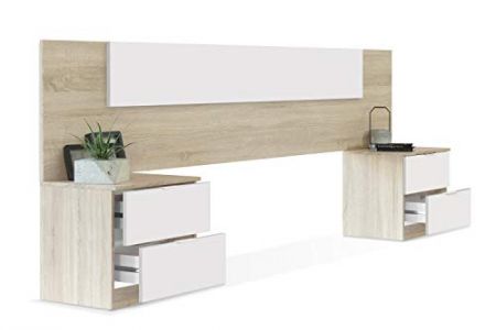 Cabezal cama 150 mesitas de noche