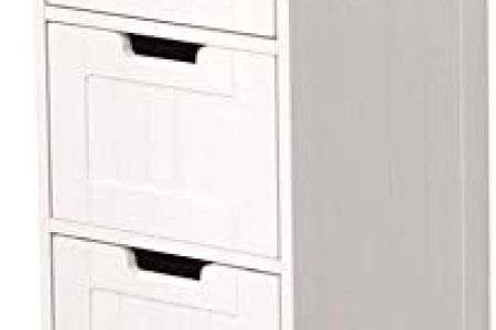 Cajonera blanca baño