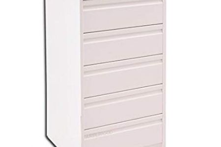 Cajonera blanca montada