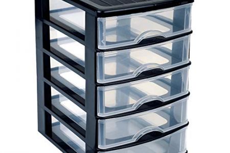 Cajonera plástico negro