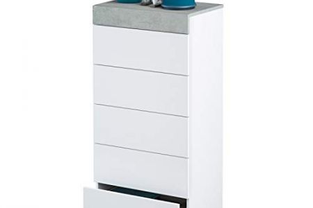cómoda alta blanca