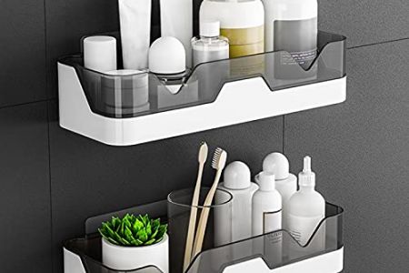 estantería baño adhesiva