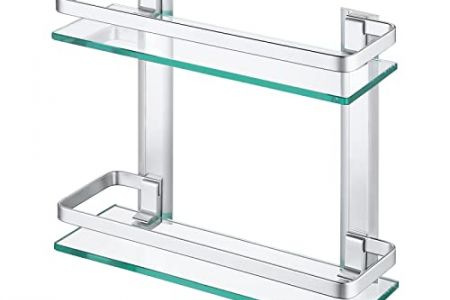 estantería baño cristal