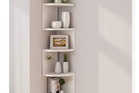 estantería esquina pared