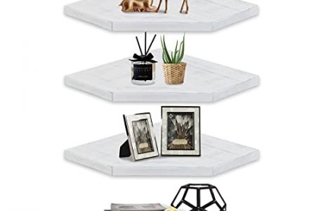 estantería esquinera madera