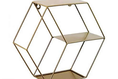 estantería hexagonal