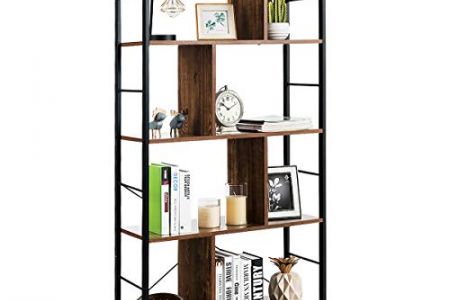 estantería industrial metal y madera
