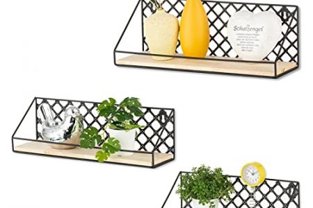 estantería metal pared