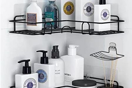 estantería metálica baño