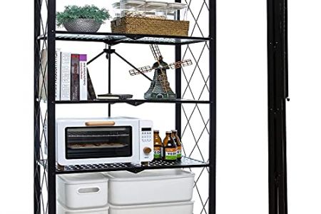 estantería metálica con ruedas