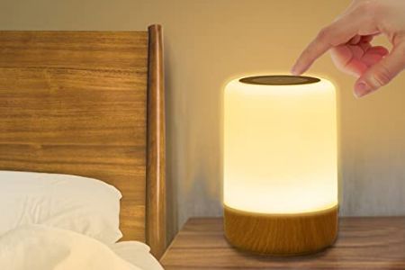 Lampara mesita de noche pilas