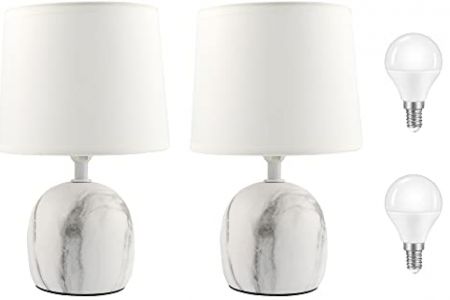 Lamparas de mesita de noche gris