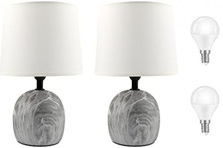 Lamparas de mesita de noche roja