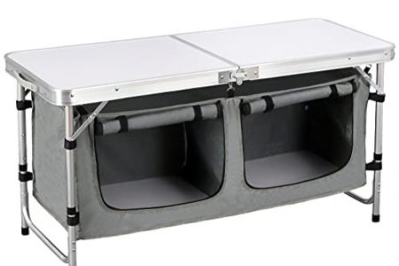 Mesa cocina camping