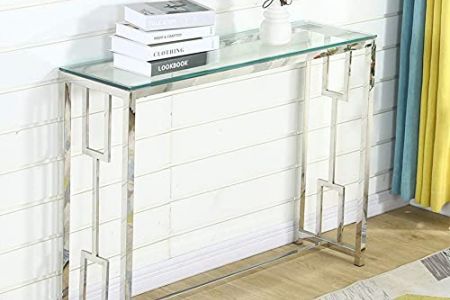 Mesa consola cristal