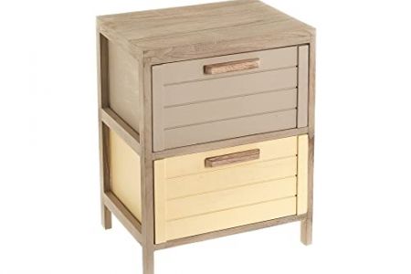 Mesita de noche amarilla