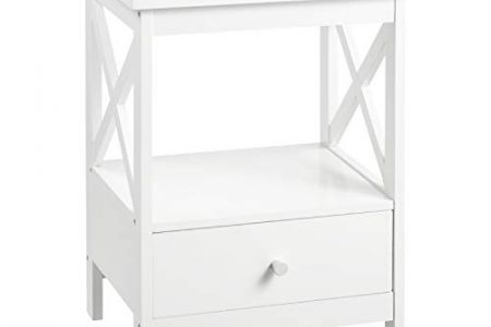 Mesitas de noche blancas dormitorio