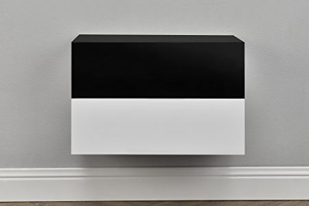 Mesitas de noche blanco y negro