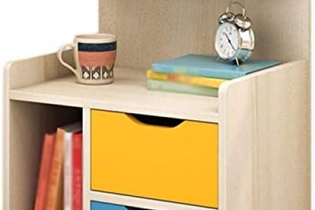 Mesita de noche color cerezo