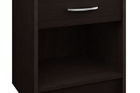 Mesita de noche color nogal