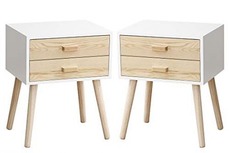 Mesitas de noche color pino