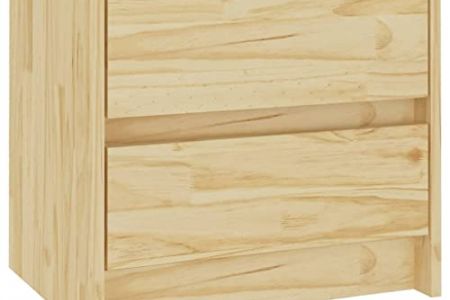 Mesita de noche madera maciza