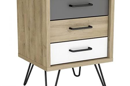 Mesitas de noche dormitorio color roble