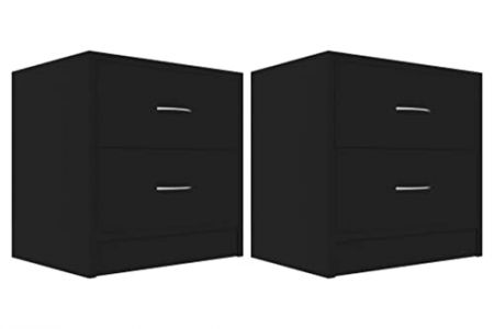 Mesitas de noche dormitorio marrón