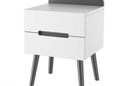 Mesitas de noche modernas blancas