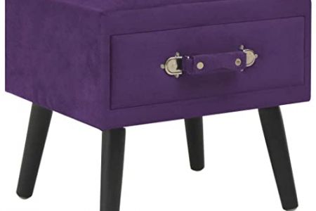 Mesita de noche morada