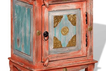 Mesita de noche naranja