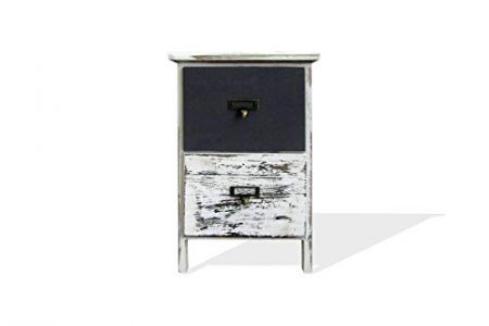 Mesita de noche pequeña decapada