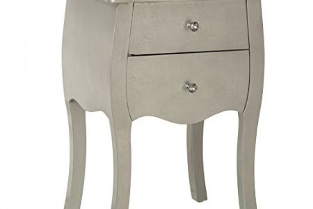 Mesitas de noche plateada