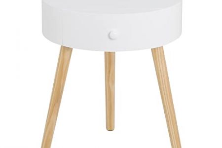 Mesita de noche redonda