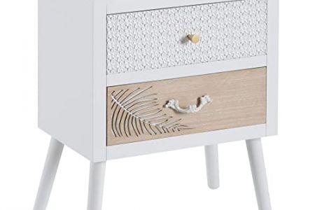 Mesita de noche tallada