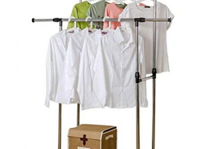 Perchero doble regulable