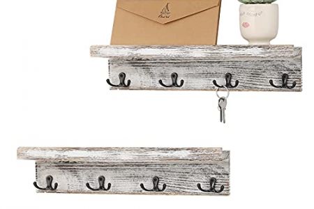 Perchero pared blanco vintage