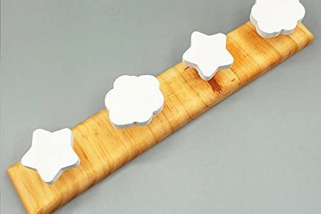 Perchero pared estrella