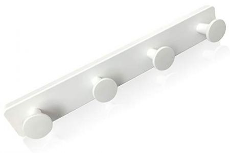 Perchero pared rústico blanco