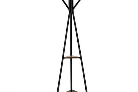 Perchero pie marrón