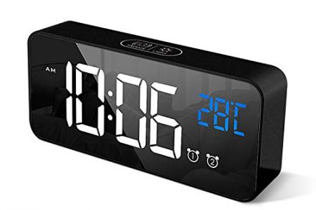 Reloj mesita de noche proyector