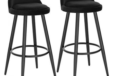 Taburete alto cocina negro