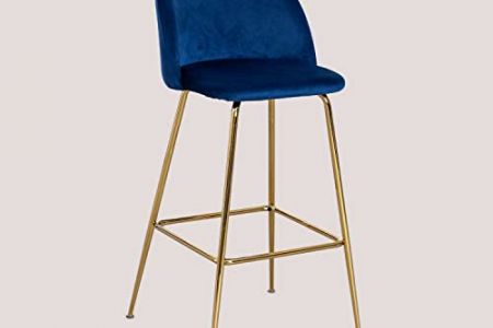 Taburete alto terciopelo