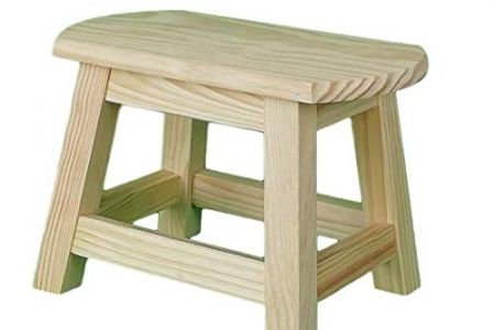 Taburete bajo madera