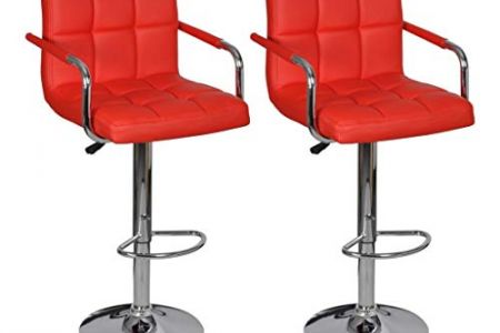 Taburete barra rojo