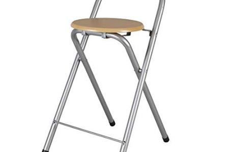 Taburete cocina plegable madera